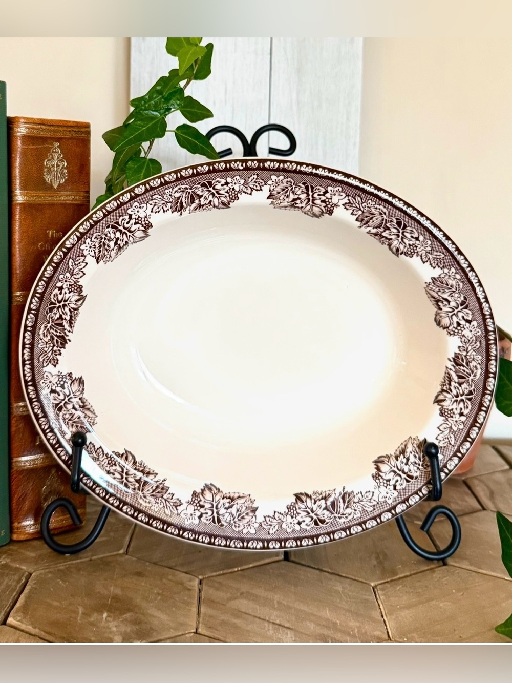 Vintage Josiah Wedgwood & Sons, “Plymouth” Oval Serving Bowl-Williams Sonoma